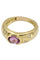 Bague BAGUE JONC TOURMALINE ET DIAMANTS 58 Facettes 054481