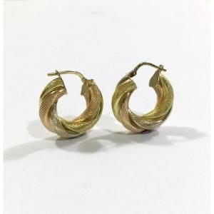 Boucles d'oreilles Boucles d'oreilles Créoles 3 Ors 58 Facettes 987553
