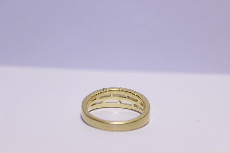 Bague 54 Bague Or jaune Diamants 58 Facettes