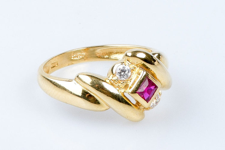 Bague Bague en or massif 58 Facettes 111-215263-43