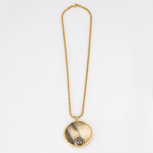 Collier Collier Pendentif Nacre Perle de Tahiti 58 Facettes