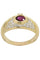 Bague 53 BAGUE MODERNE RUBIS ET DIAMANTS 58 Facettes 045971