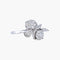 Bague 53 Bague motif floral Diamants 58 Facettes