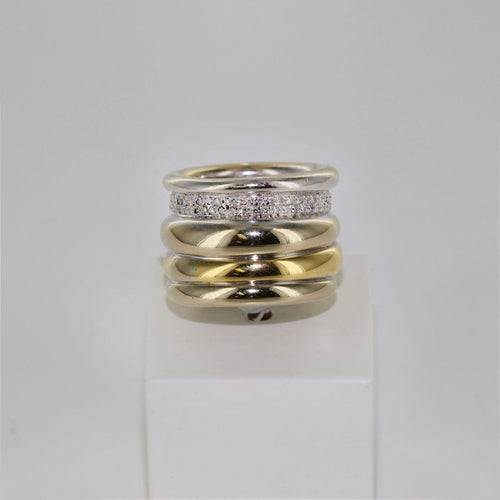 Bague Bague POMELLATO "Tubolare" diamants 58 Facettes