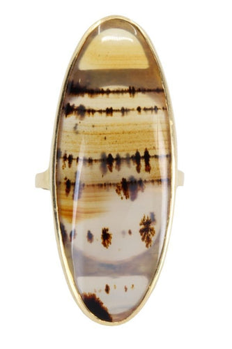 Bague BAGUE MODERNE AGATE 58 Facettes 058171