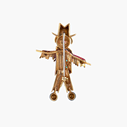 Broche Broche Epouvantail 58 Facettes