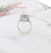 Bague 61.5 Bague Ancienne Diamants Or Blanc 58 Facettes AA 1552