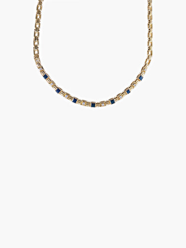 Collier Collier 7 Saphirs 58 Facettes