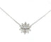Collier VAN CLEEF & ARPELS. Collier Pendentif Lotus or blanc et diamants 58 Facettes