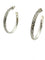 Boucles d'oreilles POMELLATO 67. Créoles argent et marcassites 58 Facettes
