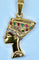 Pendentif Pendentif "profil égyptien" Rubis Emeraudes Diamants 58 Facettes AB187