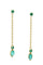 Boucles d'oreilles BOUCLES D'OREILLES PENDANTES ÉMERAUDES 58 Facettes 048071