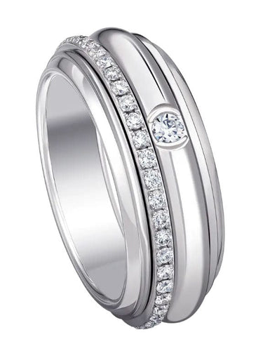 Bague 53 PIAGET - Bague Possession Or blanc Diamant 58 Facettes G34P9A53