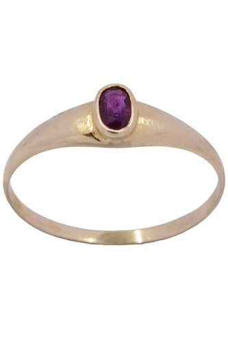 Bague 54 BAGUE JONC RUBIS 58 Facettes 073741