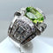 Bague Bague Art Déco Platine diamants et péridot 58 Facettes