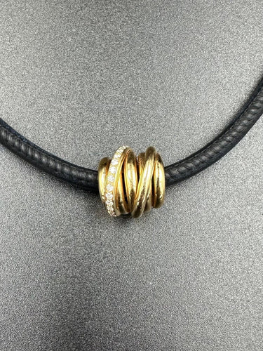 Collier DE GRISOGONO. Collier/bracelet Allegra or rose 18K et diamants 58 Facettes