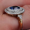 Bague 53 Bague saphir et diamants double rang ancienne 58 Facettes 21-151-53