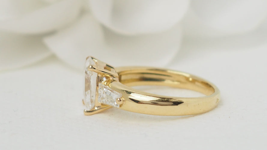 Bague 55 Bague diamant coussin 2cts 58 Facettes 32374