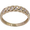 Bague 52 Demi-alliance en or jaune, diamants 58 Facettes 061791