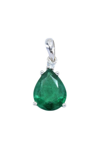 Pendentif PENDENTIF ÉMERAUDE ET DIAMANT 58 Facettes 049611