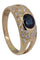 Bague 49 BAGUE MODERNE SAPHIR ET DIAMANTS 58 Facettes 048081