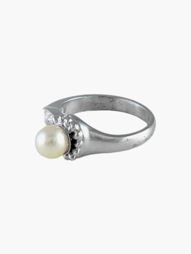 Bague Bague Perle et Diamants 58 Facettes