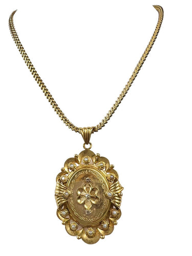 Pendentif Pendentif Cassolette Or Perle de Culture 58 Facettes 20400000737