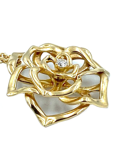 Pendentif Pendentif Piaget « Rose » or et diamant 58 Facettes