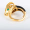 Bague 51 Bague tête de bélier en or jaune 58 Facettes