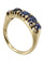 Bague BAGUE ANCIENNE JARRETIÈRE SAPHIRS 58 Facettes 055321
