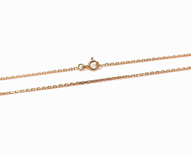 Collier CHAINE MAILLE FORÇAT DIAMANTÉE 58 Facettes CH.844.2