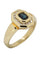 Bague BAGUE MODERNE SAPHIR ET DIAMANTS 58 Facettes 042971