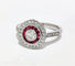 Bague 54 Bague style art déco rubis et diamants 58 Facettes 1-847/1