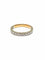 Bague 53 Alliance bicolore en or et diamants 58 Facettes
