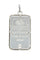 Pendentif PENDENTIF LINGOT DEMI-ONCE ARGENT 58 Facettes 040761