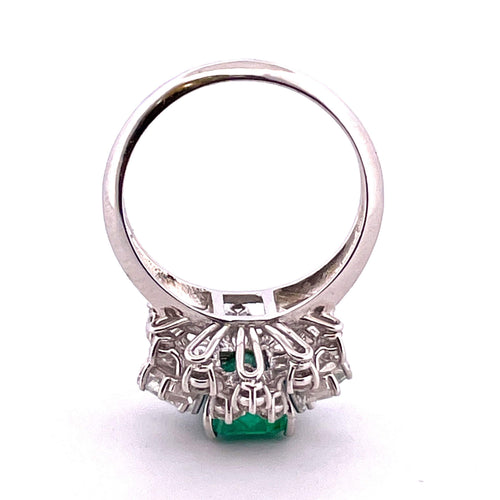 Bague Bague diamants et émeraude 58 Facettes