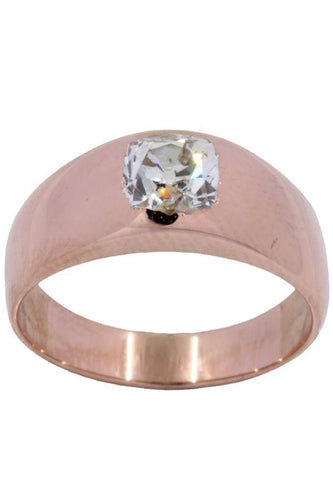Bague JONC ANGLAIS ANCIEN 58 Facettes 056341