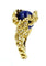 Bague Gilbert Albert. Belle bague Mimosas or jaune et billes interchangeables 58 Facettes