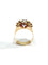 Bague 56 Bague Tank Or rose Saphir Blanc 58 Facettes