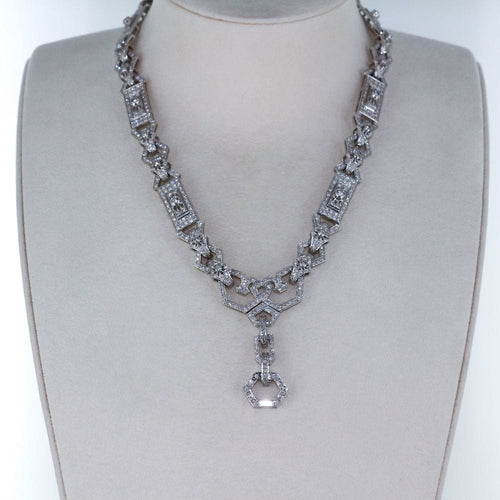 Collier Collier Art Déco 3 pièces en diamant 58 Facettes