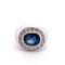 Bague 51 Chevalière  femme Or Saphir Diamants 58 Facettes