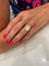 BAGUE ANCIENNE CAMÉE 58 Facettes 054381