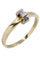 Bague Solitaire, 2 ors, diamants 58 Facettes 063631