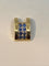 Pendentif Pendentif en or saphirs bleu roi 58 Facettes
