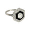 Bague 54.5 Bague Art Déco onyx et diamants 58 Facettes 1-1200/1