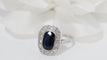 Bague 50 Bague Art Déco en Platine, Saphir & Diamants 58 Facettes 31741