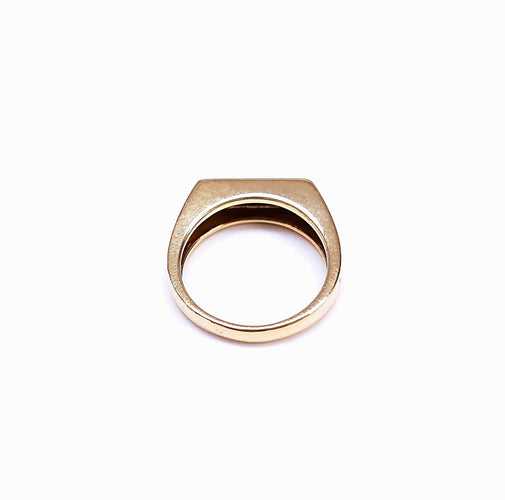 Bague 56 Bague jonc, or jaune, diamants 58 Facettes RA-452/6
