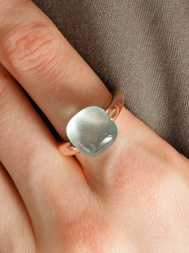 Bague 55 Bague Pomellato Topaze bleue 58 Facettes