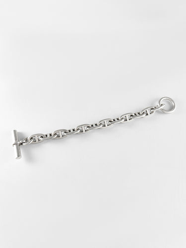 Bracelet Hermès - Bracelet Chaîne D’Ancre - Grand Modèle en Argent 58 Facettes