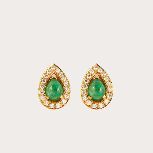 Boucles d'oreilles CARTIER - Clip d’oreilles Emeraudes Diamants 58 Facettes